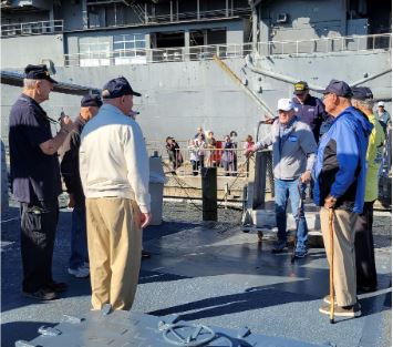 USS Mansfield (DD728) Visit